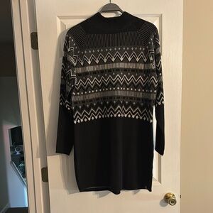 Title nine Black and Gray Long Sleeve Dress